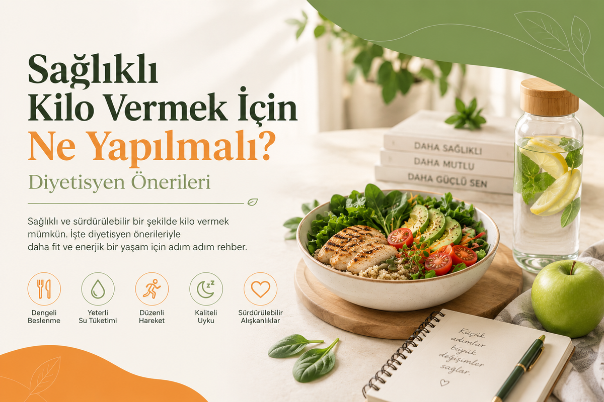 Sağlıklı Kilo Vermek İçin Ne Yapılmalı? Diyetisyen Önerileri
